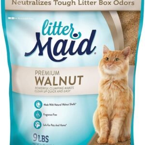 LitterMaid Premium Walnut Clumping Litter| NATURAL WALNUT SHELLS| Neutralizes odors