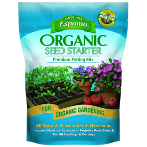 Espoma Organic Seed Starter Premium Potting Soil Mix – All Natural & Organic Seed Starting Mix with Mycorrhizae